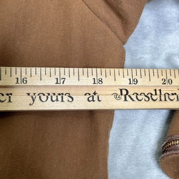 Nick & Mo Blazer Womens Large Brown Knit 3/4 Sleeve Embellished Anthropologie - Picture 8 of 10